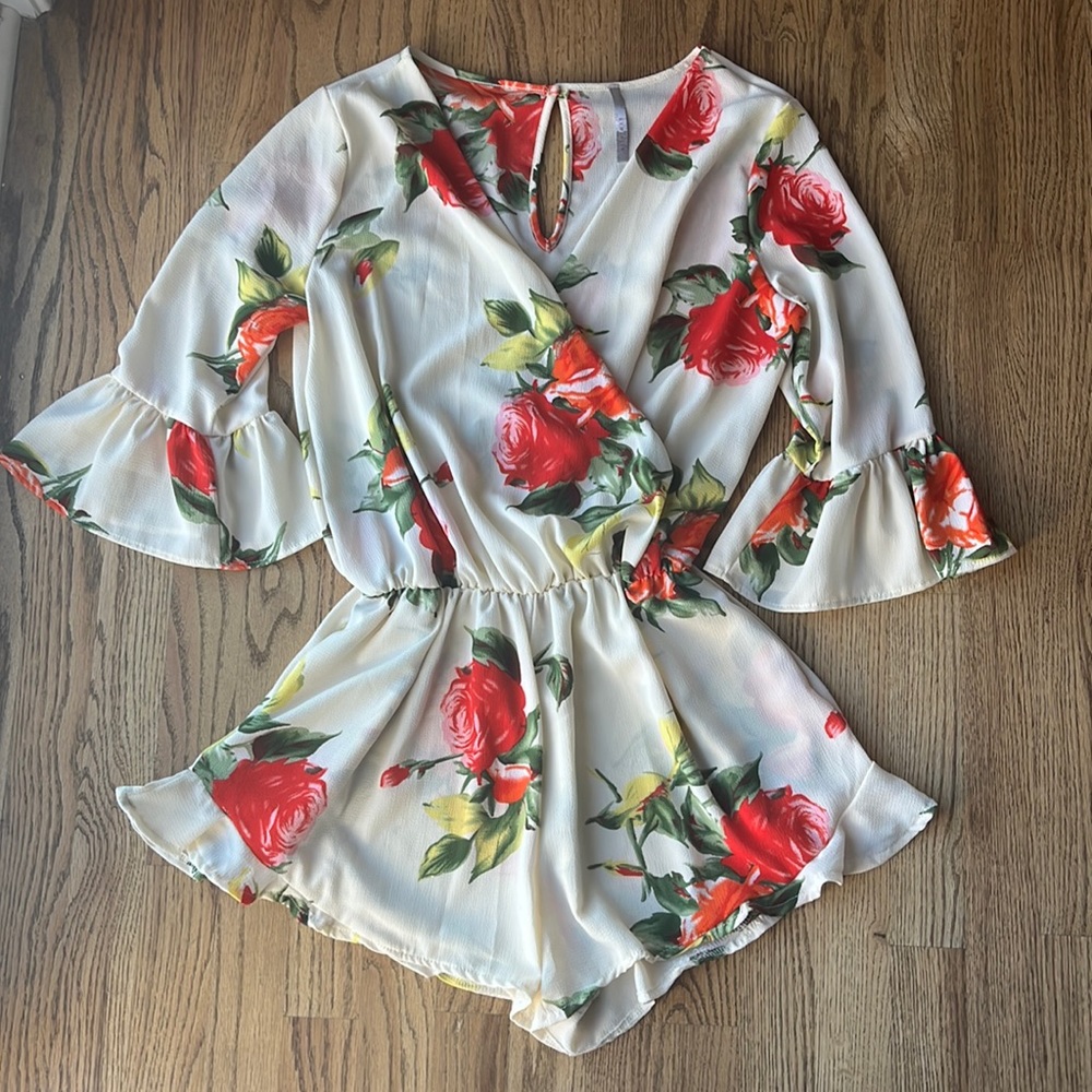 Red Lolly shorts romper
